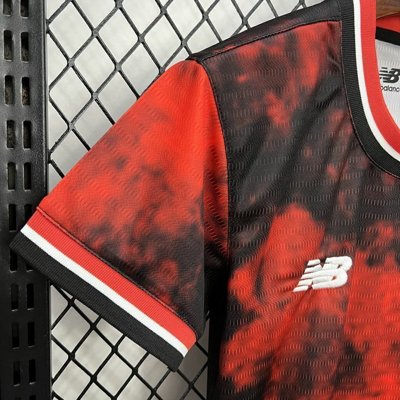 Camisa São Paulo III 2024/25 Torcedor Masculina - Preta e Vermelha