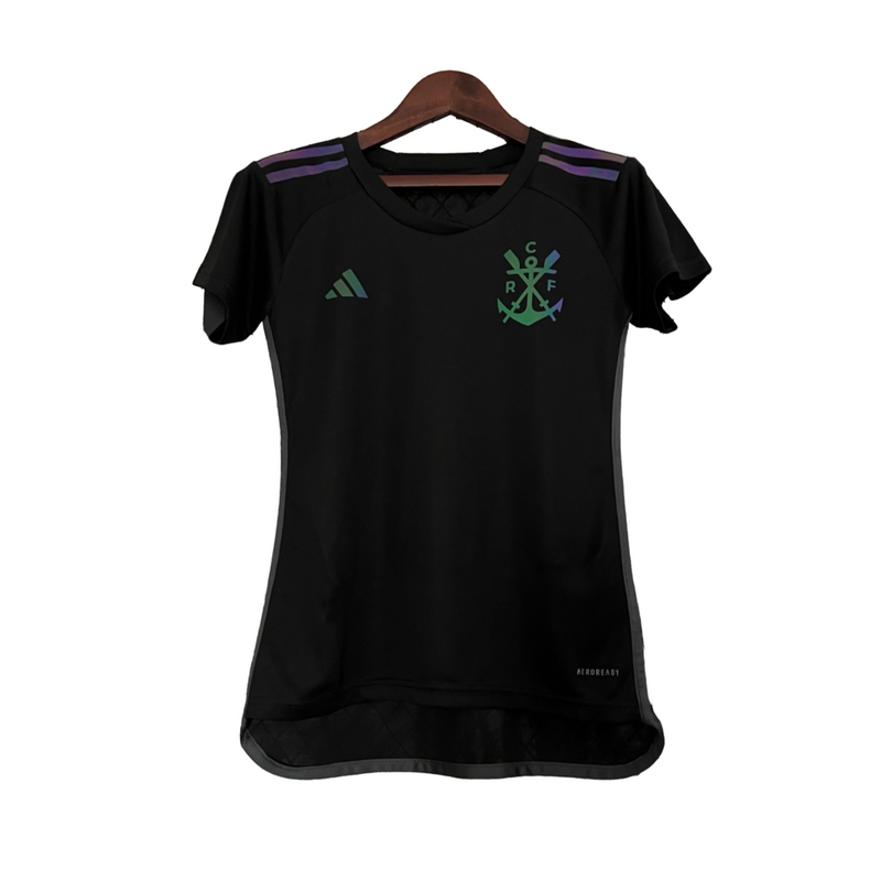 Camisa Flamengo III 2023/2024 Torcedor Feminina - Preta