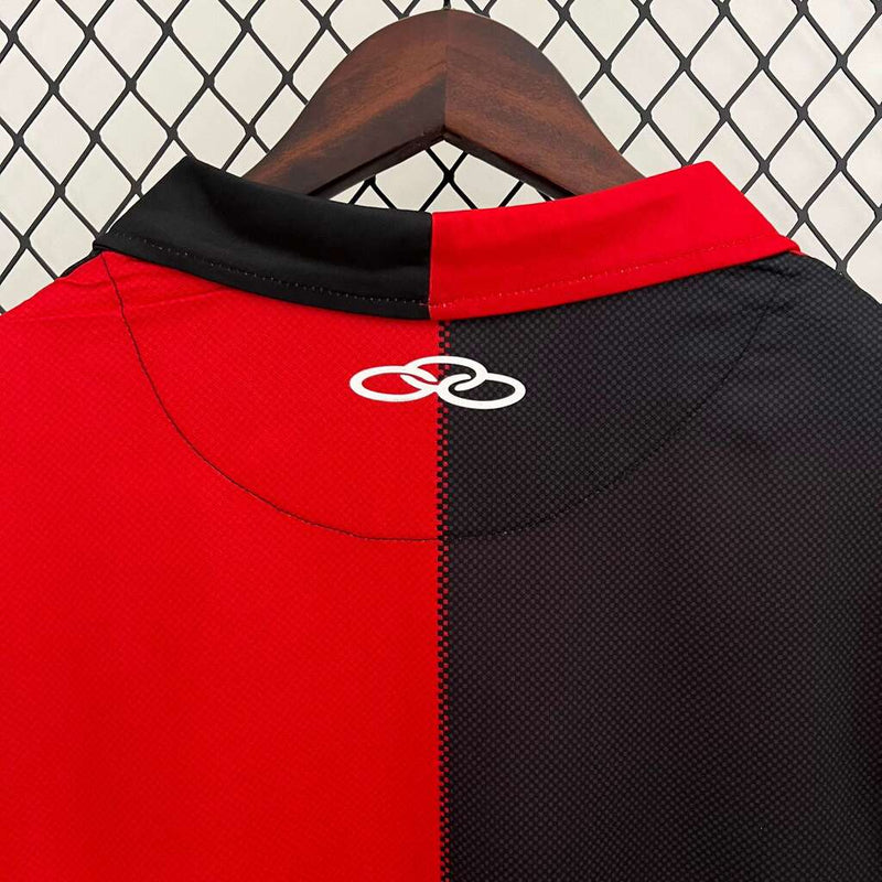 Camisa Retrô Flamengo 100 Anos Torcedor Masculina - Vermelha e Preta