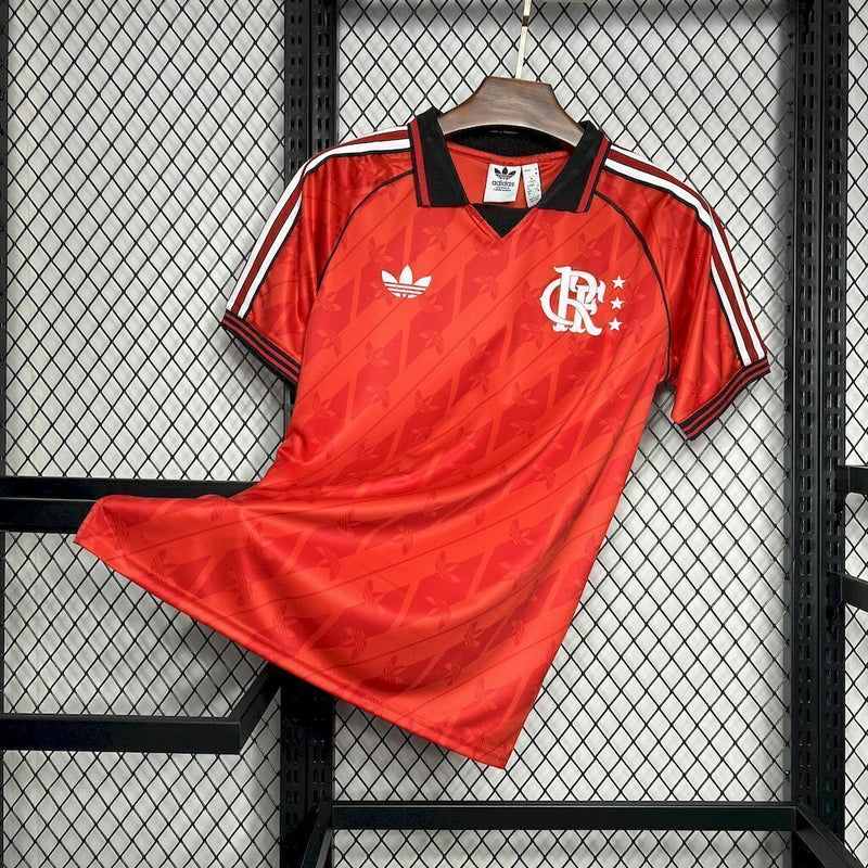Camisa Retrô Flamengo Lifestyler 2024/25 Torcedor Masculina - Vermelha