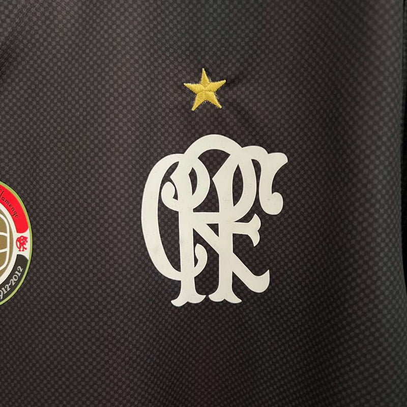 Camisa Retrô Flamengo 100 Anos Torcedor Masculina - Vermelha e Preta