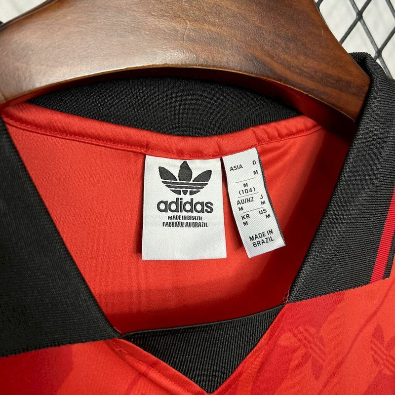 Camisa Retrô Flamengo Lifestyler 2024/25 Torcedor Masculina - Vermelha