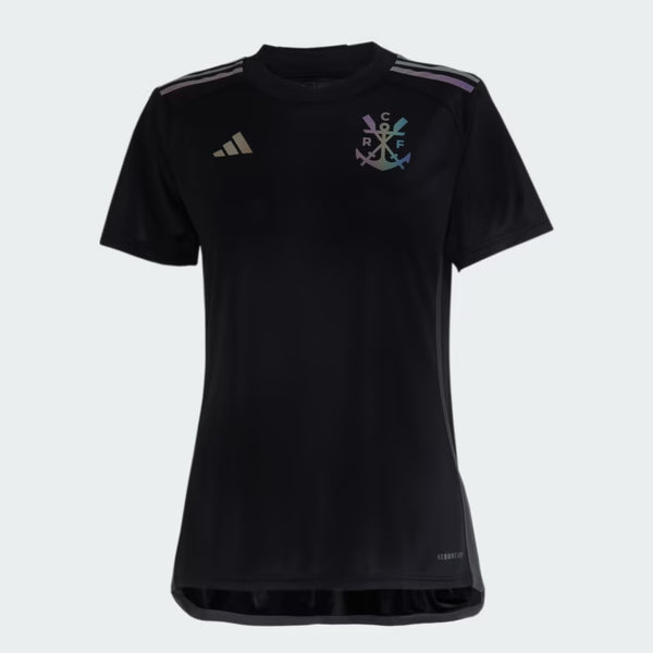 Camisa Flamengo III 2023/2024 Torcedor Feminina - Preta